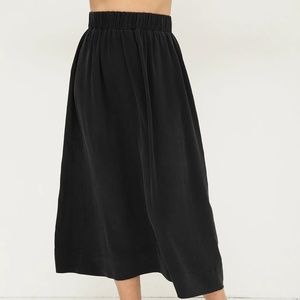 Elizabeth Suzann Black Silk Bel Skirt in Size XXS-S